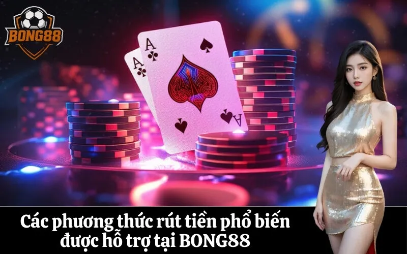 bong88 Các phương thức rút tiền phổ biến được hỗ trợ tại BONG88